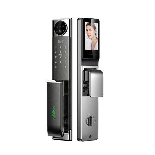 Cerradura Automática Inteligente Wifi con Videoportero RF01 Gris
