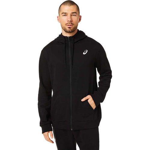 Casacas ASICS Full Zip Hoodie Black Hombre