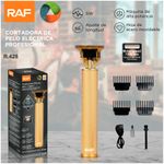 Maquina-de-Afeitar-Profesional-Cortadora-Patillera-Hair-Clipper-Gold-RAF-R428