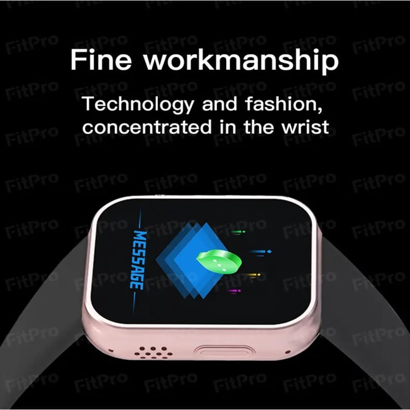 Smartwatch-Bluetooth-D20-Ultra-Rosado-y-Audifono-I12-Blanco