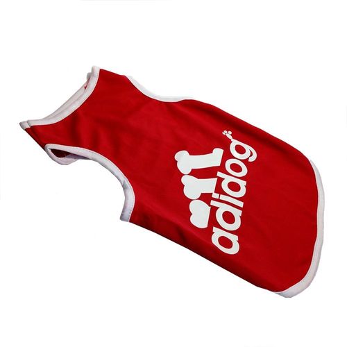 Ropa Para Perro o Gato Polo Manga Cero Rojo Talla S