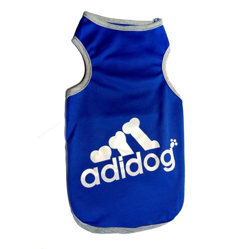 Ropa Para Perro o Gato Polo Manga Cero Azul Talla M