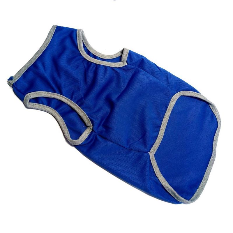 Ropa-Para-Perro-o-Gato-Polo-Manga-Cero-Azul-Talla-S