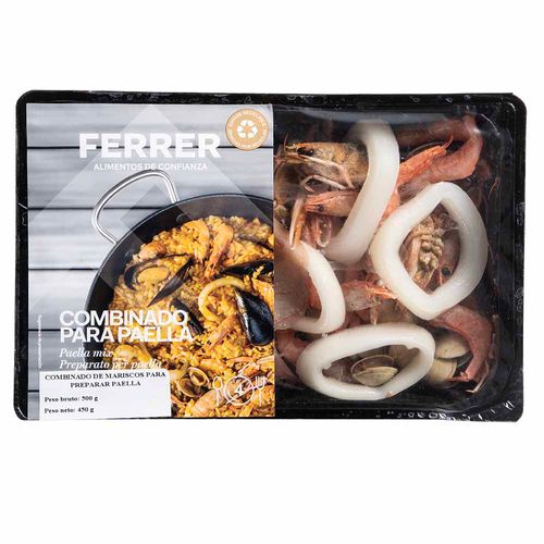 Combinado de Mariscos FERRER Paella Mix Bandeja 500g