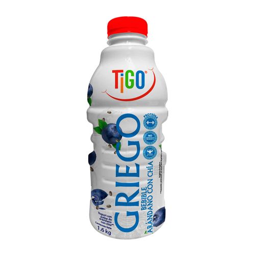 Yogurt Griego Bebible TIGO Sabor Arándano y Chía Galonera 1.6K