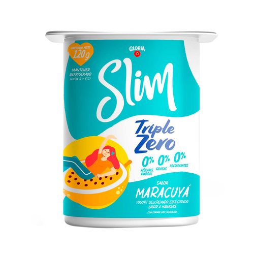 Yogurt GLORIA Slim Sabor a Maracuyá Vaso 120g