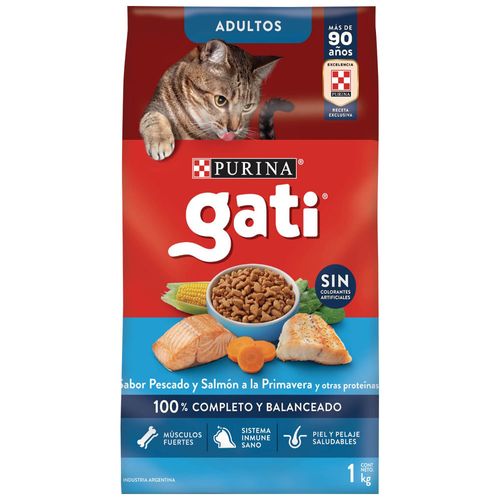 Comida para Gatos CAT CHOW Pescado y Salmón Bolsa 1Kg