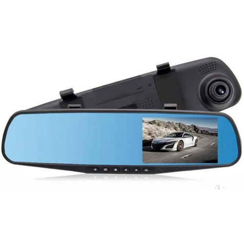 Espejo Retrovisor DVR para Auto de 4,3" Dual Lente Cam Noche