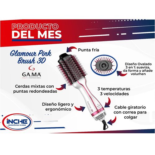 Cepillo glamour pink brush 220V Gama HDCBR0000000464