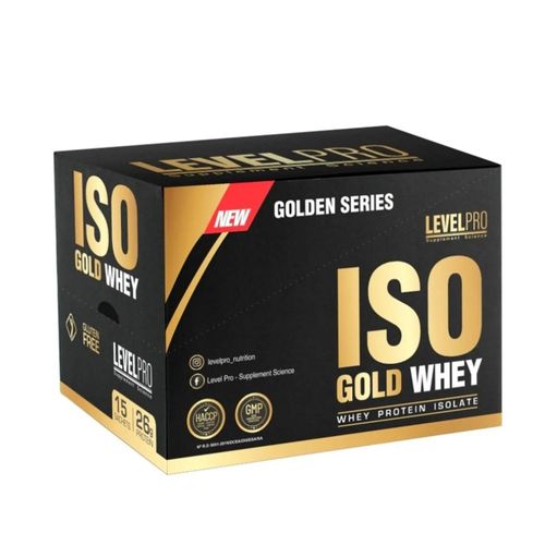 Proteína Iso Gold Whey Chocolate Caja 15 Sachets