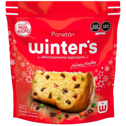 Panetón WINTER'S Bolsa 800g