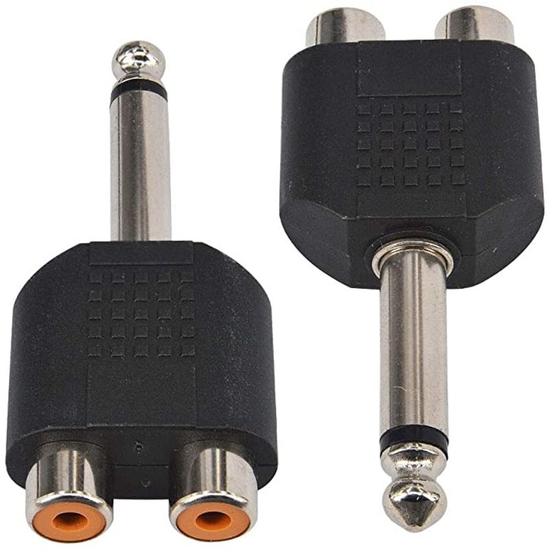 Adaptador-Plug-65mm-mono-a-2-RCA-Hembra