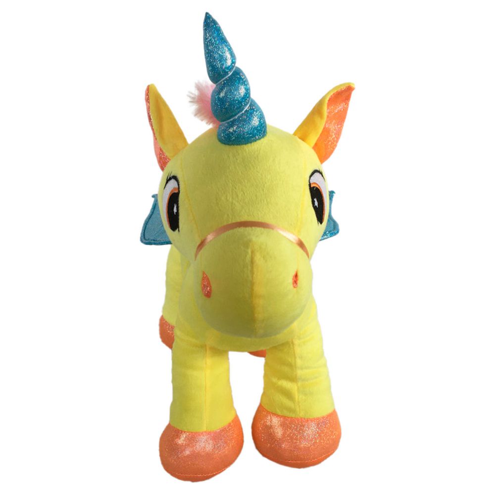 Peluche Kisses Unicornio 40Cm Amarillo - Shopstar