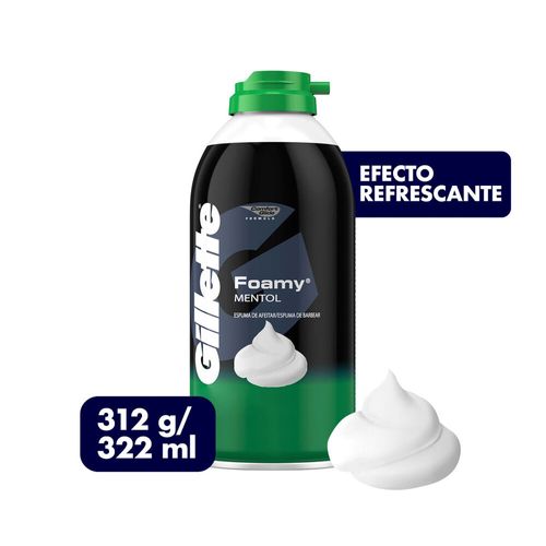 Espuma para Afeitar Gillette Foamy Mentol 322ml