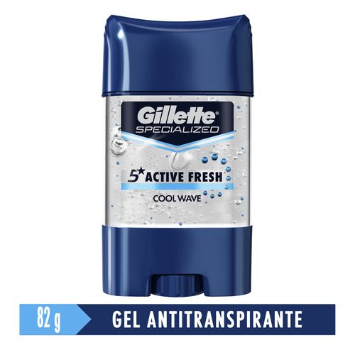 Gel Antitranspirante Gillette Antibacterial Cool Wave 82g