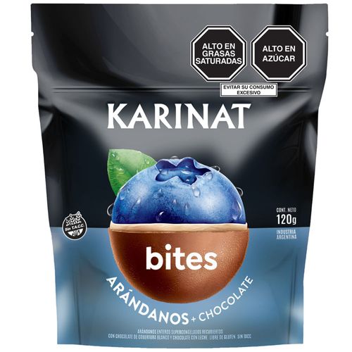 Bites Arándanos Doble Chocolate KARINAT Doypack 120g