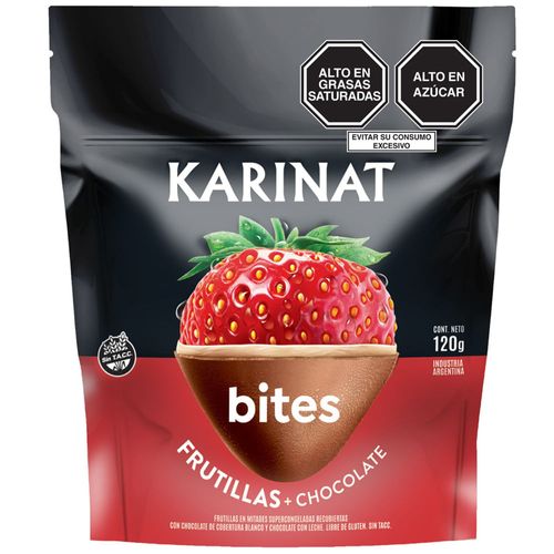 Bites Fresa Doble Chocolate KARINAT Doypack 120g