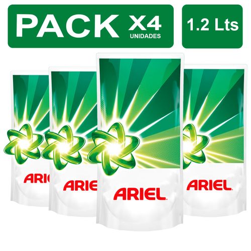 Detergente Líquido Ariel Concentrado 1.2L PackX4