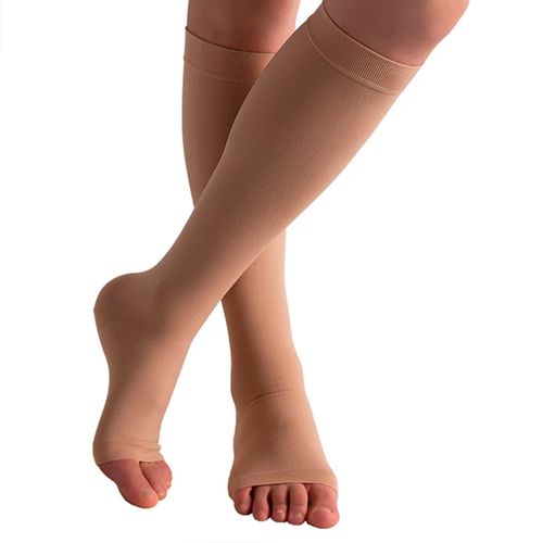 MEDIAS COMPRESION VARICES SIN CIERRES UNISEX 15-20 MMHG BEIGE L/XL