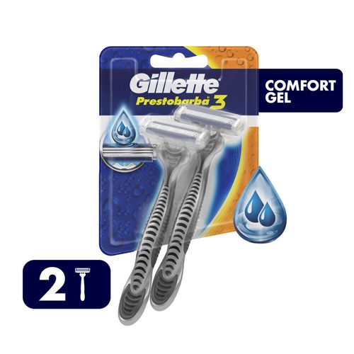 Máquinas Afeitadoras Desechables Gillette Prestobarba3  2 un