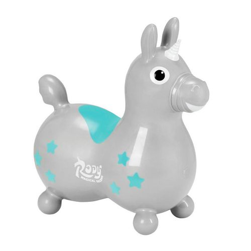 SALTARIN CABALLO RODY UNICORNIO GRIS CLARO COD 69.02 LDP