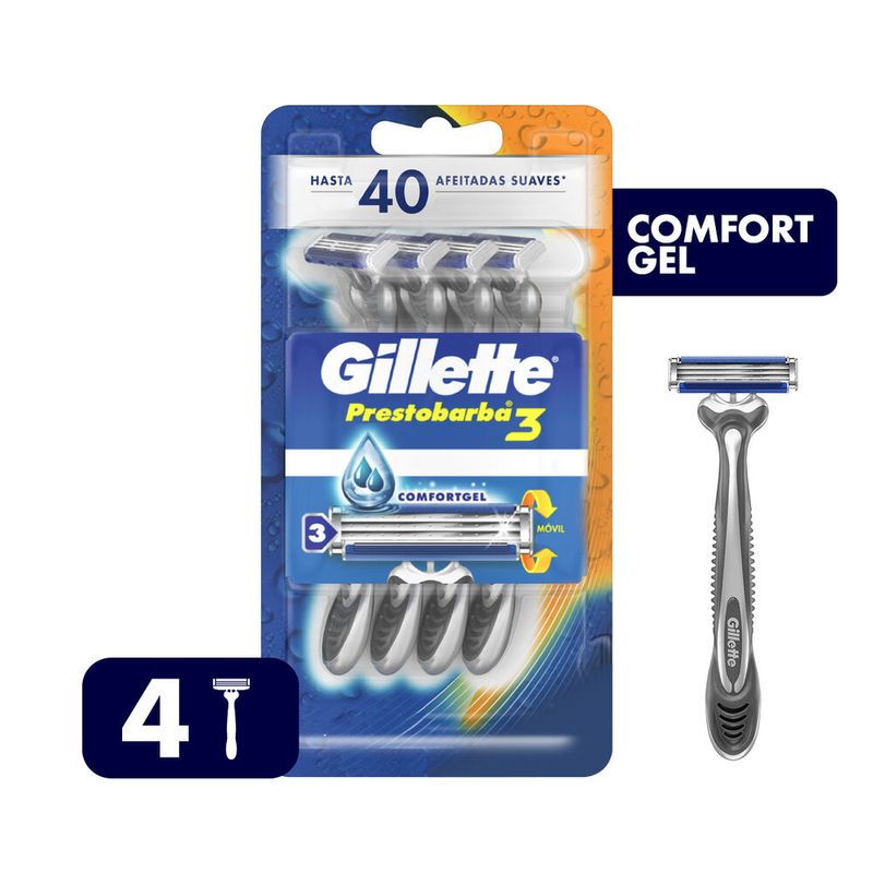 Maquinas-Desechables-Gel-Gillette-Prestobarba3--4-unidades