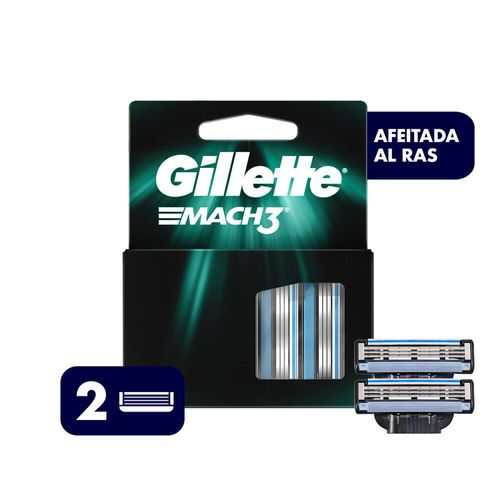 Cartuchos para Afeitar Gillette Mach3  2 unidades