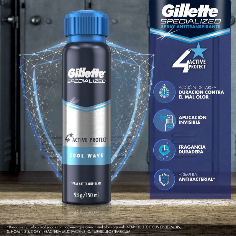 Spray-Antitranspirante-Gillette-Cool-Wave-93g