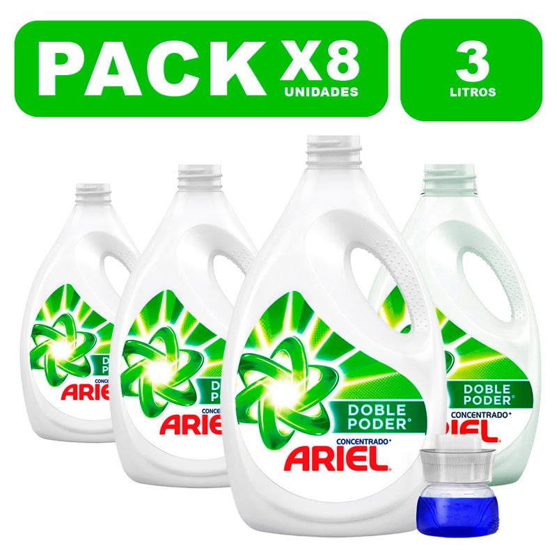 Detergente-Liquido-Ariel-Concentrado-3L-PackX8