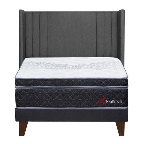 Dormitorio Europeo Platinium King Cabecera De Luxe Gris