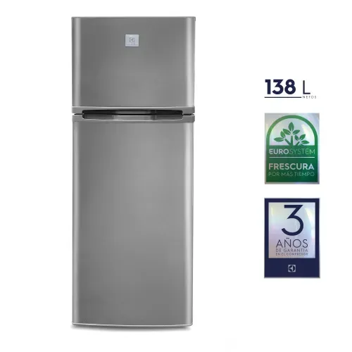 Refrigeradora Electrolux Top Mount Frost 138L Gris (ERT18G2HNI) - copy