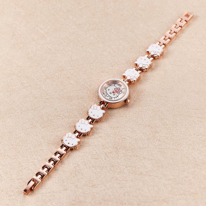 Reloj-Hello-Kitty-para-Mujer-y-Niñas-Pulseras-Kawaii-Acero-Inoxidable