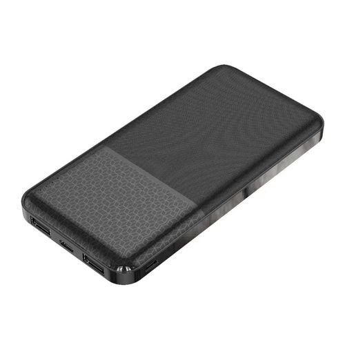 Batería externa Izuum MP32 10000 mAh, 12W, 2 usb + 1 tipo c, negro