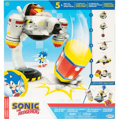 Set de batalla móvil de Sonic con figuras de acción