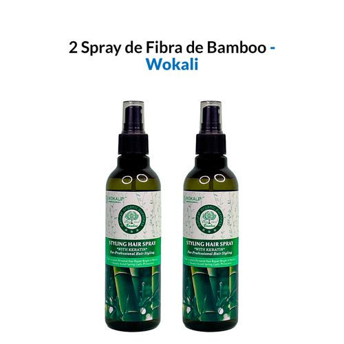 2 Spray de Fibra de Bamboo 250ml - Wokali