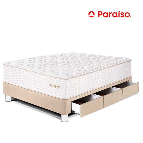 Cama Royal Elizabeth Cajones 1.5 Plazas Champagne