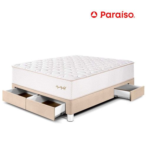 Cama Royal Elizabeth Cajones 2 Plazas Champagne