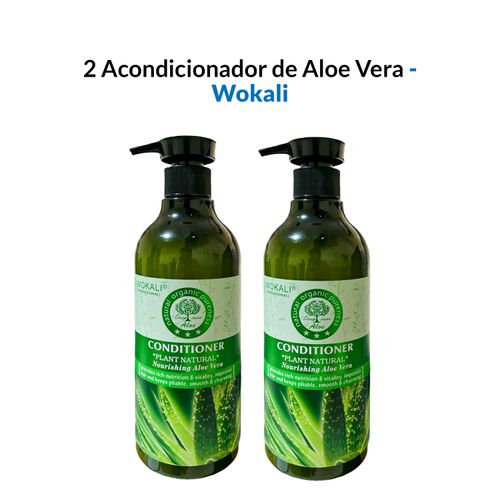 2 Acondicionador de Aloe Vera 550ml - Wokali