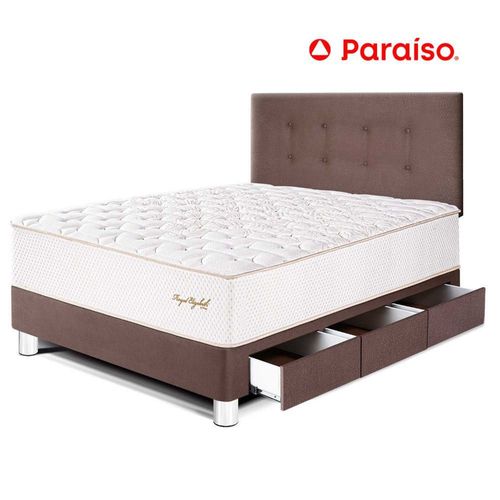 Dormitorio Royal Elizabeth Cajones 1.5 Plazas Chocolate