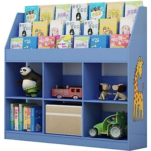 Librero Jueguetero Infantil Melman Azul Muebles Bonno