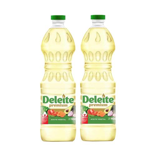 Pack Aceite Vegetal DELEITE Botella 900ml x 2un