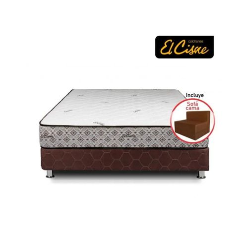 Cama Americana El Cisne Easy 2 Plazas + Sofá Cama