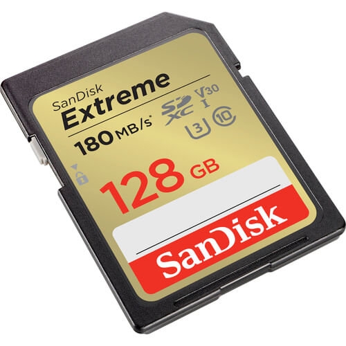 Sandisk 128gb Extreme 4k V30 Uhs-i Sdxc 180mb/s Class 10