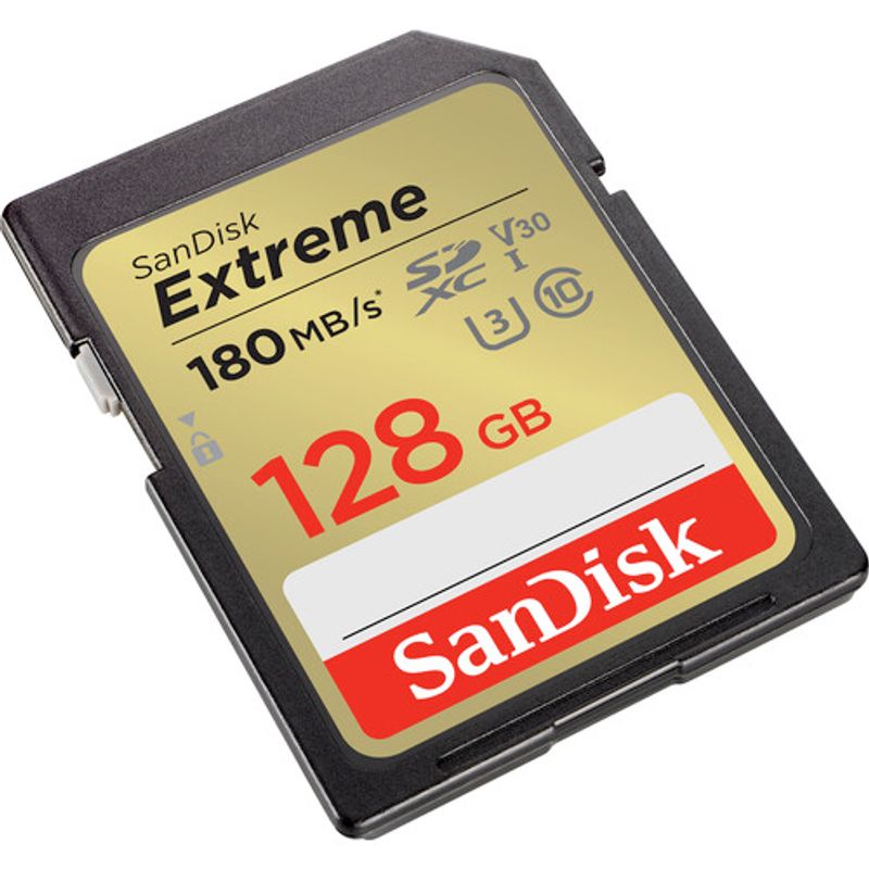 Sandisk-128gb-Extreme-4k-V30-Uhs-i-Sdxc-180mb-s-Class-10