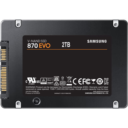 Samsung Ssd 2tb 870 Evo Sata Iii 2.5 Disco Solido Interno