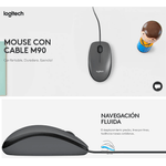Mouse-standar-negro-Logitech-M90-USB-Cable