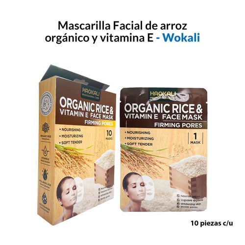 Mascarilla Facial de Arroz 30ml x 10 Piezas – Wokali