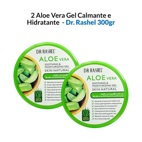 2 Aloe Vera Gel Calmante e Hidratante 300gr – Dr. Rashel