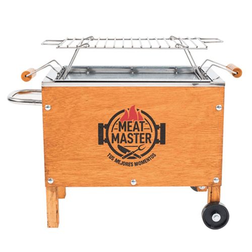 Caja China Meat Master Inoxidable Chica + Parrilla de Varillas Inoxidable