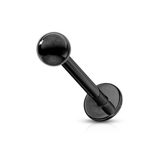 Piercing helix labret lóbulo tragus negro 8mm